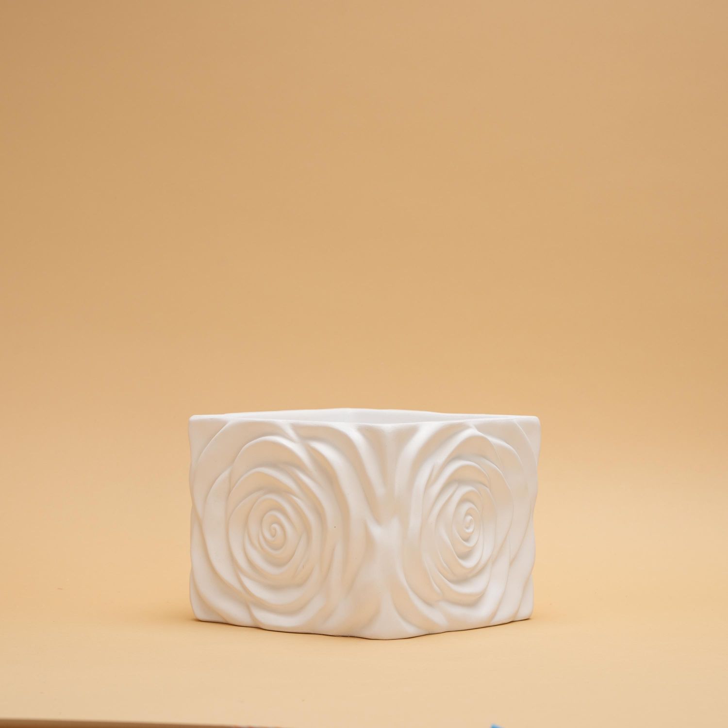 Ghiveci marmură La vie en rose alb 9.5×12 cm